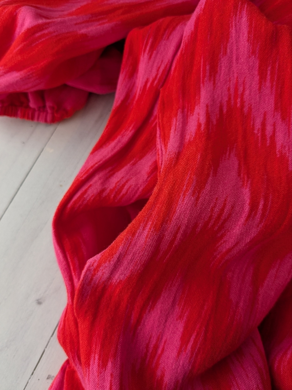 Pomander Place • Hot Pink Ikat Mabel Maxi Dress - Picture 7 of 10